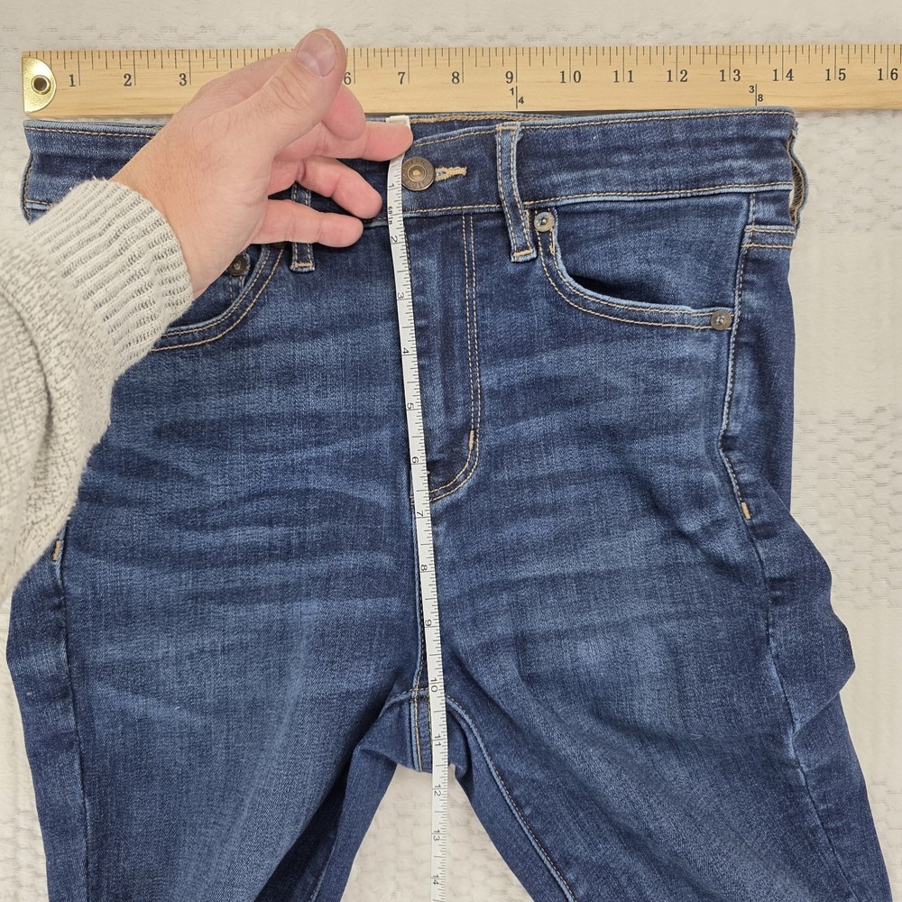 AE AMERICAN EAGLE 4 R SUPER HIGH RISE FLARE NEXT LEVEL STRETCH WOMENS JEANS - Picture 8 of 13